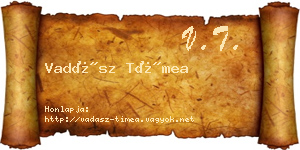 Vadász Tímea névjegykártya