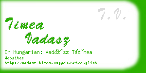 timea vadasz business card